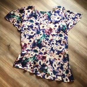Water color Ralph Lauren A symmetrical Blouse